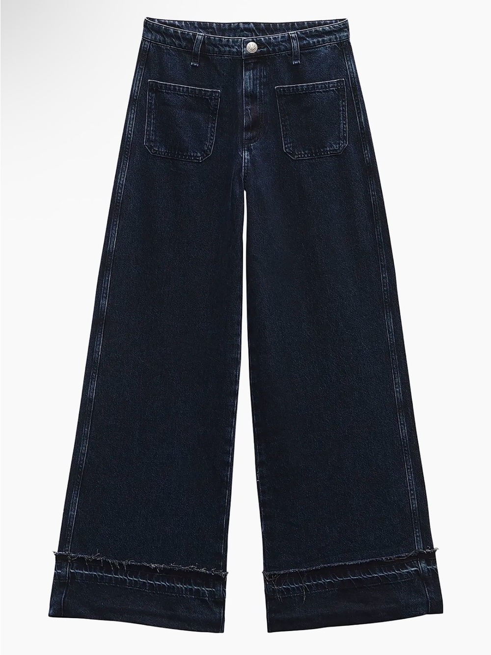 rag & bone Marina Denim Mid-Rise Wide-Leg Jeans